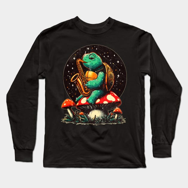 Cottagecore Turtle Long Sleeve T-Shirt by Outrageous Flavors